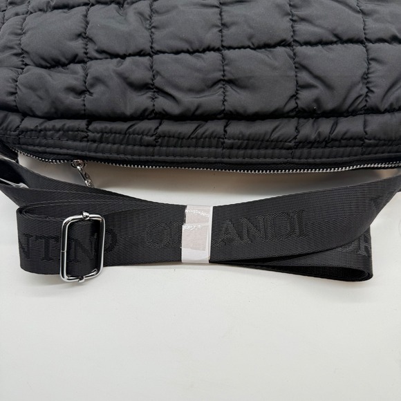 Valentino Orlandi Quilted Black Crossbody Bag Shoulder‎ Lightweight Nylon $199 - Picture 2 of 16